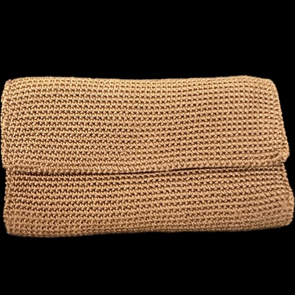 Beautiful The Sak Tan Woven Knit Wallet Adjustable Clutch Bag Excellent Chic HTF - Picture 3 of 7